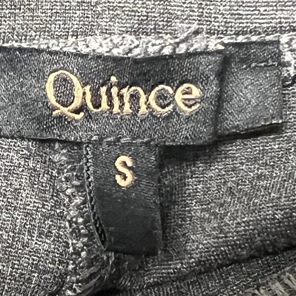 Quince Career Pant Charcoal Grey Women Small Stretch Pull On 28 Waist Wide Leg - Picture 6 of 11